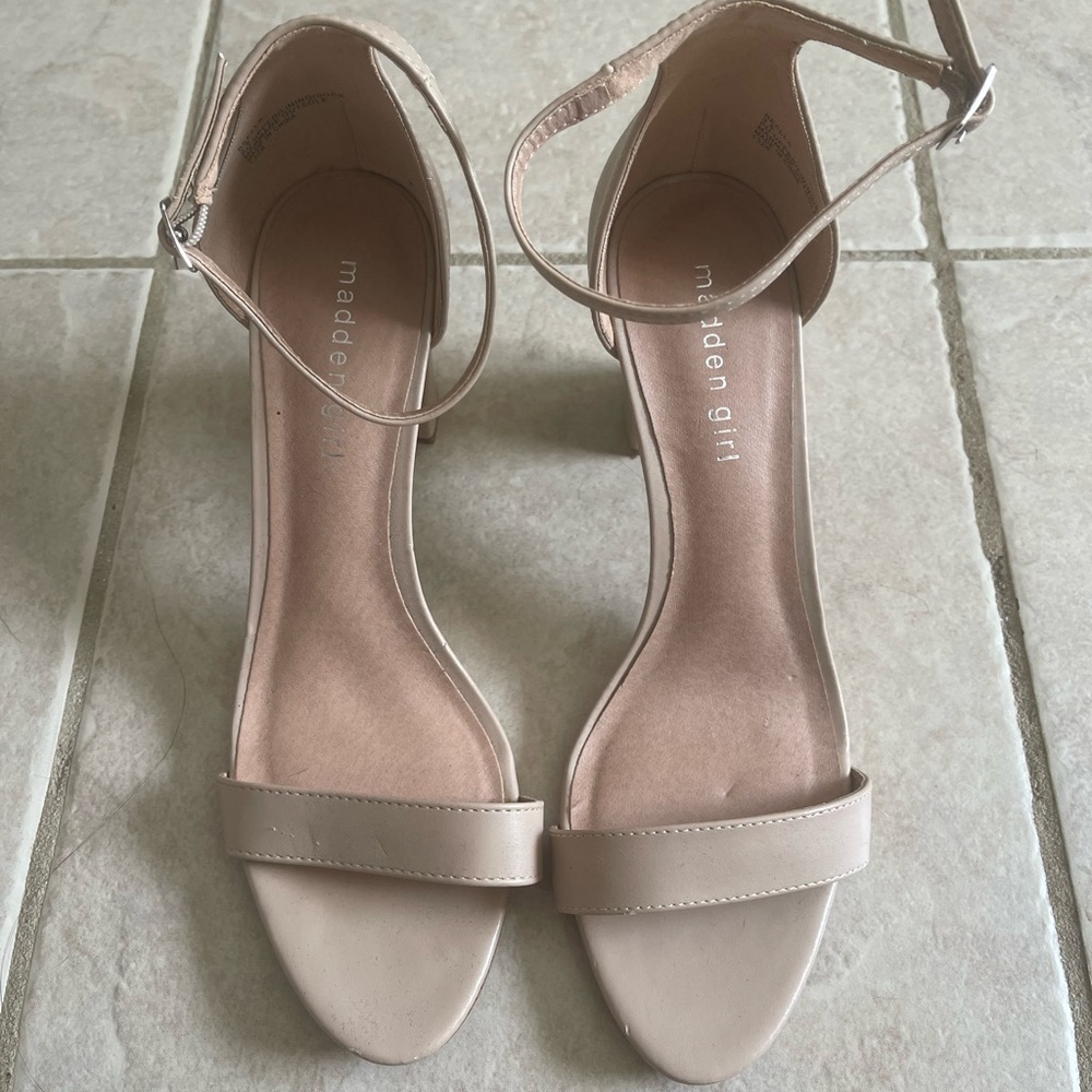 Madden Girl Taupe Heels